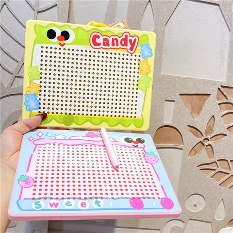 Schattig Cartoon Toast Melk Tekenbord Sleutelhanger Hanger Dubbelzijdig Magnetisch Stalen Bal Stressverlichtend Speelgoed Tassen Koppels Sleutelhanger