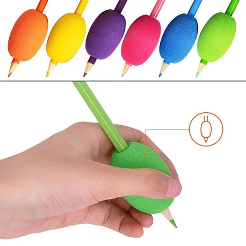 EVA Pen Grips Pencil Holder Writing Posture Correction Ergonomic Soft Foam Pen Cover Stationery Accessories