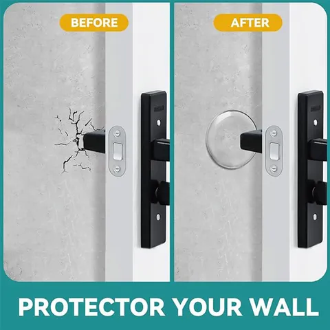 Transparent Silicone Door Stop Wall Protector Self Adhesive Furniture Buffer Pad Silent Crash Pad Home Supplies