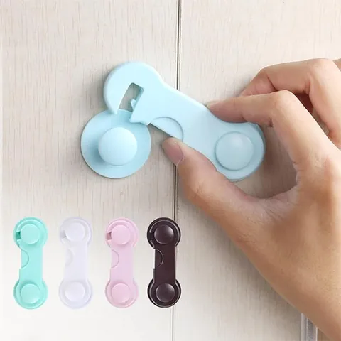 Kinderveiligheid Kastslot Babyserveer Lade Slot Draaibaar Kunststof Kinderslot Voor Garderobe Deur Bescherming