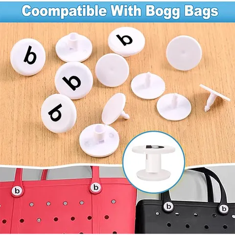 Plastic Snap Buttons For EVA Beach Bag Hole Bag Replacement Parts White Decorative Buckle DIY Handbag Accessories