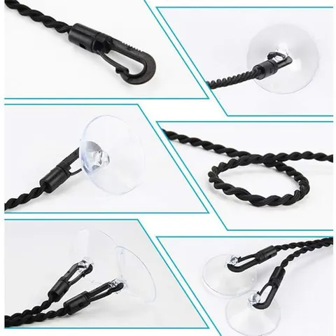 Stendibiancheria Elastico da Viaggio Portatile Corda per Bucato Allungabile Con Ganci E Ventose Per Campeggio Esterno Casa