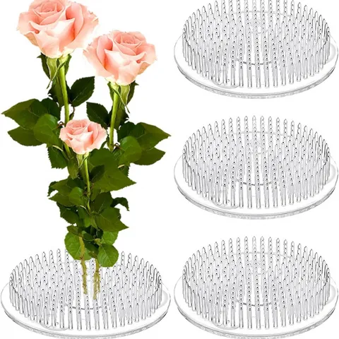 Transparante Kunststof Bloemenkikker Arrangeur Met Zuignappen Japanse Ikebana Bloemschikken Pin Houder Voor Huisdecoratie