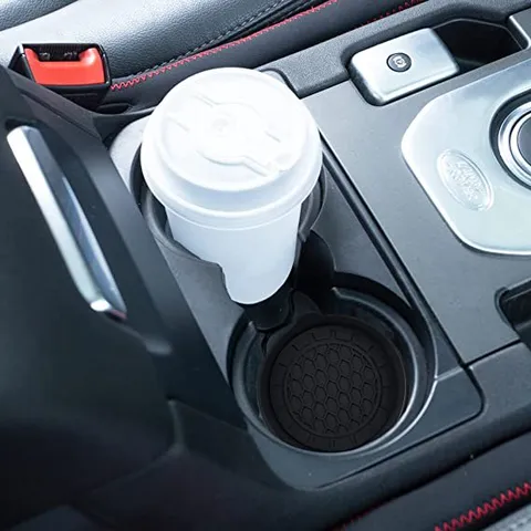 Sottobicchiere per Auto in Silicone Antiscivolo Isolato Termicamente Tappetino per Portabicchieri Anti-Versamento Accessori Interni