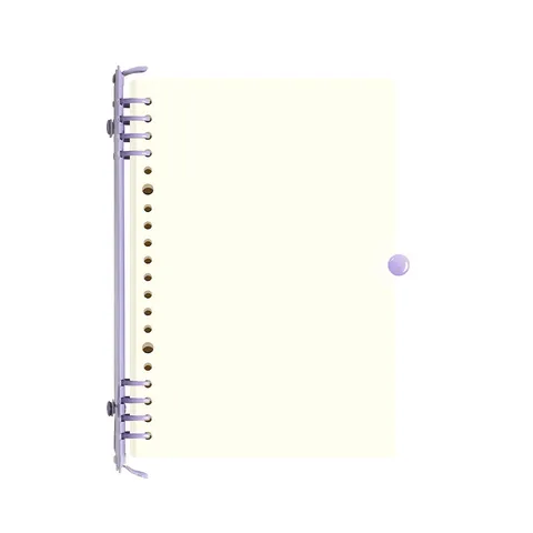 Cuaderno de hojas sueltas para colección de sellos y viajes, cubierta de PVC transparente y papel grueso