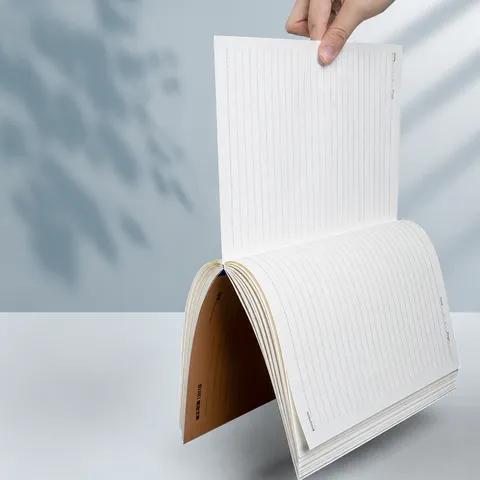 Minimalistisch Kraftpapier Notitieboek Zakelijk Kantoor Notitieblok Gelineerd Schrijfjournaal Student Oefenboek Zachte Kaft Notitieblok