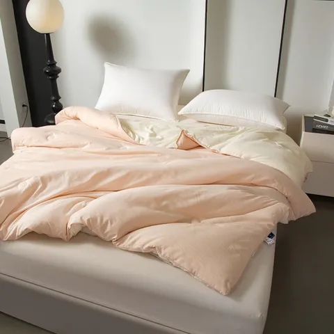 Winter Verdickte Warme Bettdecke Weich Bequem Atmungsaktiv Duvet Einfarbig Farbe Block Bettwäsche Decke Für Zuhause Schlafzimmer