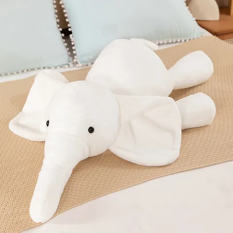 Simpatico Peluche Elefante Cuscino Cartone Animato Morbido Animale Impagliato Bambola Casa Comodino Compagno Regalo Per Bambini E Adulti