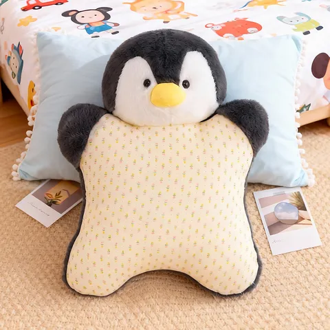 Cuscino in Peluche di Animale Carino Giocattolo Imbottito Morbido Cartoon Elefante Pecora Maiale Gatto Pinguino Cane Bambola Compagno di Sonno