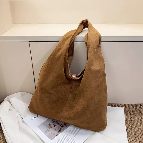 Sac Cabas en Suède pour Femmes Imprimé Léopard Grande Capacité Sac à Épaule Rétro Décontracté Navettage Sac Hobo Avec Fermoir Magnétique pour Streetwear Quotidien