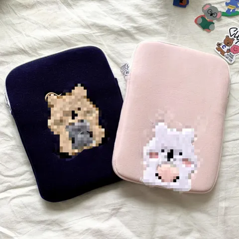 Cute Cartoon Squirrel Laptop Sleeve Shockproof Protective Computer Bag Soft Cotton Inner Case Cover For Women And Students