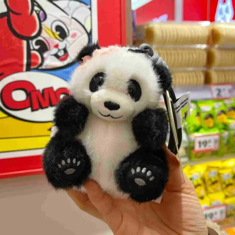 Lindo Dibujo Animado Panda Peluche Colgante Suave Animal Llavero Y Bolso Colgante Adorno Regalo De Cumpleaños Para Mujeres