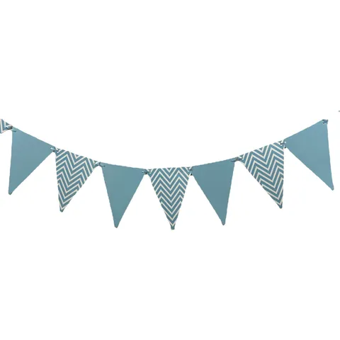 Bronzing Wavy Pattern Triangle Flag Birthday Banner Festival Party Decoration Background Props Hanging Bunting