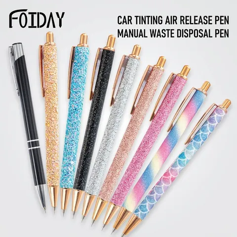 Aluminiumlegering Auto Vinyl Folie Ontluchtingsstift Ontluchtingsgereedschap Voor Bellenverwijdering Niet Schrijvende Pen