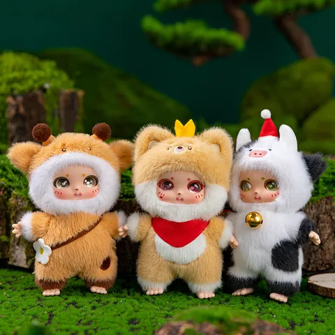 Süße Vinyl Plüsch Tier Transformation Puppe Anhänger Kawaii Cartoon Blind Box Spielzeug Schlüsselanhänger Tasche Hängende Ornament Geschenk