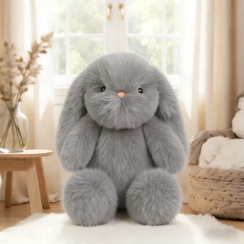 Long Eared Rabbit Plush Toy Soft Stuffed Animal Cute Bunny Doll Comfort Pillow Girls Birthday Gift