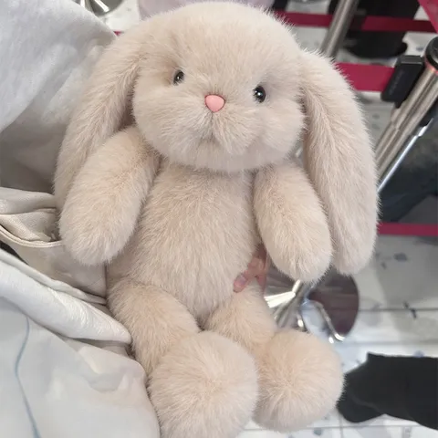 Long Eared Rabbit Plush Toy Soft Stuffed Animal Cute Bunny Doll Comfort Pillow Girls Birthday Gift