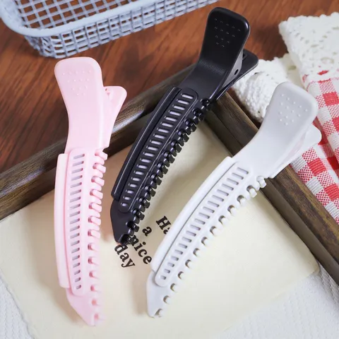 Acrylic Hollow Volumizing Hair Clip Geometric Duckbill Clip Non-Marking Bangs Hairpin Hair Root Fluffy Clip For Women Fashion Headwear