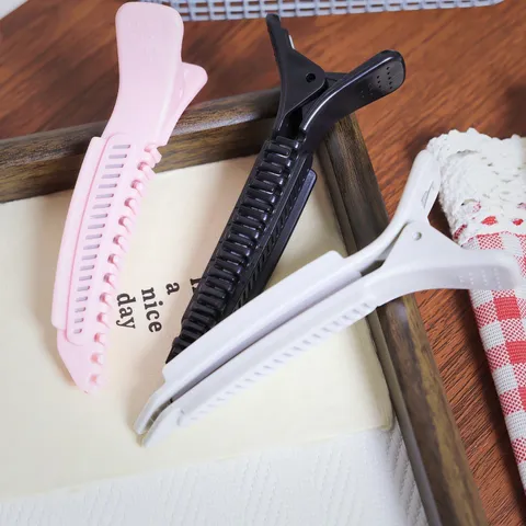 Acrylic Hollow Volumizing Hair Clip Geometric Duckbill Clip Non-Marking Bangs Hairpin Hair Root Fluffy Clip For Women Fashion Headwear