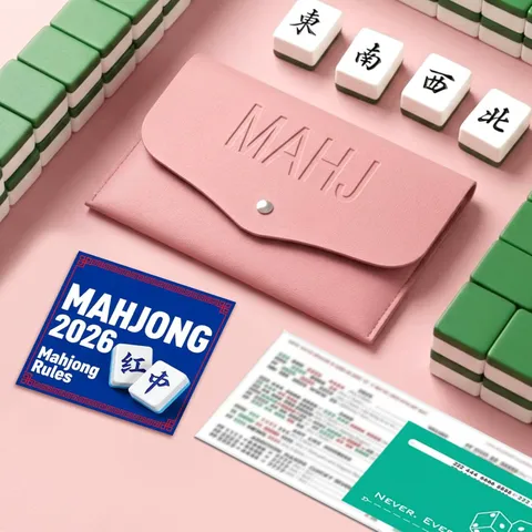 Custodia Portacarte Mahjong in Pelle PU Busta Irregolare Protettore di Carte Accessorio per Festa Borsa di Conservazione