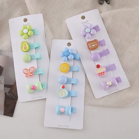 Kids Cute Cartoon Hair Clips Sweet Bear Rabbit Duck Hairpins Hair Accessories For Girls Children