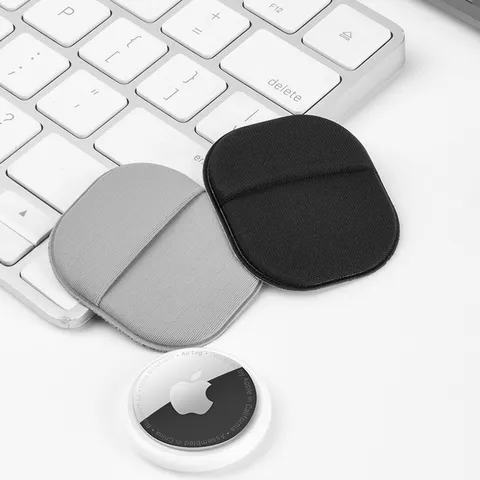 Minimalist Solid Color Lycra Fabric Protective Case For Smart Tracker Adhesive Backing Anti Tear Locator Holder