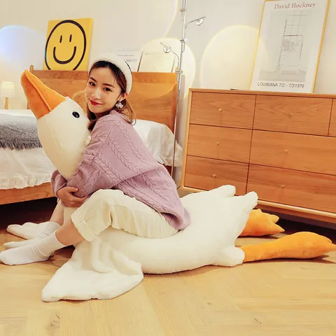 Peluche di Oca Bianca Gigante Morbido Cuscino Simpatica Bambola Regalo