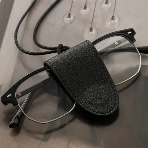 Correa de Soporte de Gafas Magnética de Cuero PU Portátil Cadena de Gafas Cordón de Gafas de Sol de Viaje Accesorios de Gafas