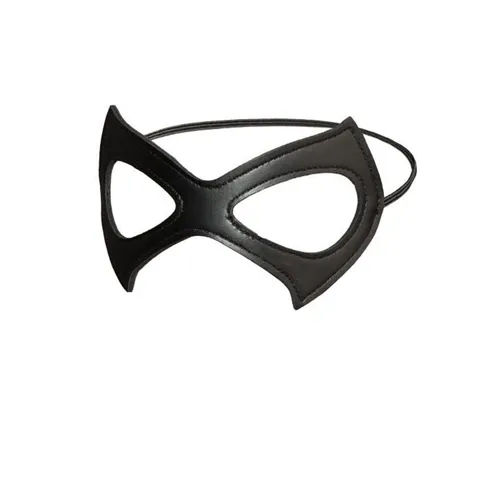Halloween Masquerade Party PU Leather Mask Bat Cat Eye Half Face Mask Cosplay Costume Party Props Dress