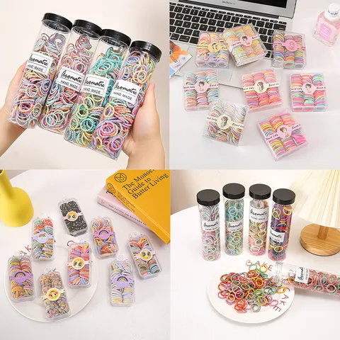 Kinder Haarelastiekjes Elastische Elastiekjes Schattige Kleine Haartouwen Kleurrijke Haaraccessoires Voor Peuter Meisjes