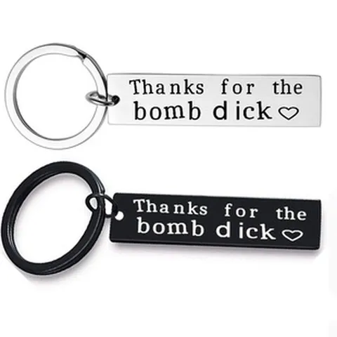 Edelstahl Lustige Herz Schlüsselanhänger Für Paare Schriftzug Auto Schlüsselanhänger Einzigartiges Humorvolles Geschenk