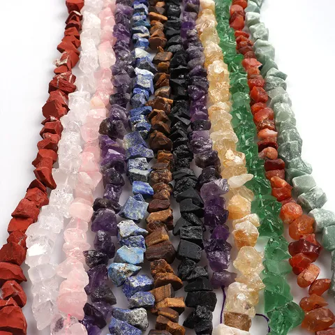 Natürliche Unregelmäßige Stein Chips Gebohrte Amethyst Achat Kristall Lose Perlen Für DIY Schmuckherstellung Halsketten Armband Zubehör