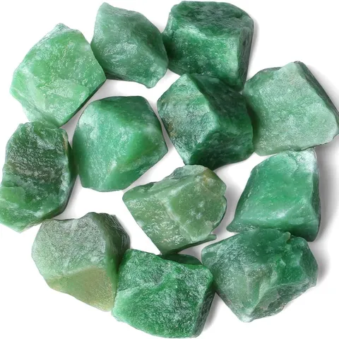 Natural Green Aventurine Raw Crystal Stones Polished Mineral Rocks For Diffuser Home Landscaping Decor Green Healing Stone