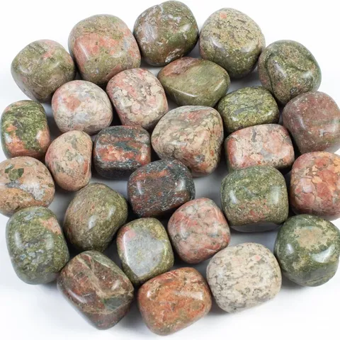 Natuurlijk Unakiet Kristal Getrommelde Gepolijste Stenen Onregelmatige Healing Quartz Voor Huisdecoratie Aromatherapie DIY Craft