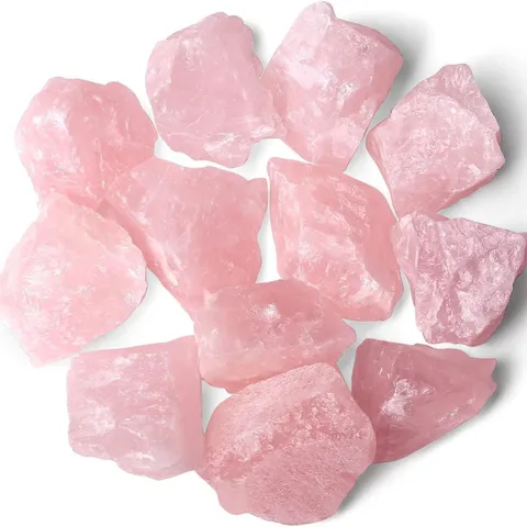 Pietre Grezze di Quarzo Rosa Naturale Cristalli Campioni di Minerale Per Diffusore Aromaterapia Decorazioni Casa