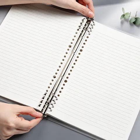 Loose Leaf Notebook B5 A5 A4 Binder Journal Refillable Notepad Dowling Paper Writing Diary Office School Supplies