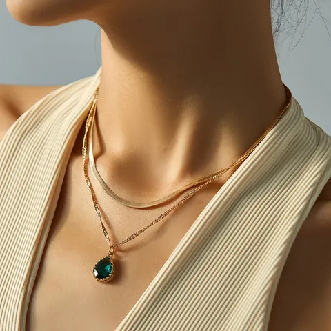Bohemian Layered Necklace For Women Freshwater Pearl Zirconia Butterfly Heart Pendant Beach Vacation Gold Chain Choker Necklaces Jewelry