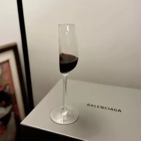 Bicchiere da Vino Creativo Mezzo Vetro Design Unico Calice Bicchiere da Champagne Vetreria di Lusso Leggero Per Casa Festa Regalo