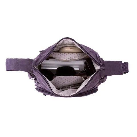 Sac Bandoulière Casual en Nylon pour Femme Grande Capacité Multi-Poches Sac à Épaule Pour Voyage Sac Sous le Bras Uni
