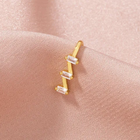 Piccolo Anello al Naso alla Moda Senza Perforazione Clip al Naso in Lega Intarsiata con Zirconia Geometrica Forma di Ape Fiore Stella Cuore Luna Gioielli per il Corpo per Donna