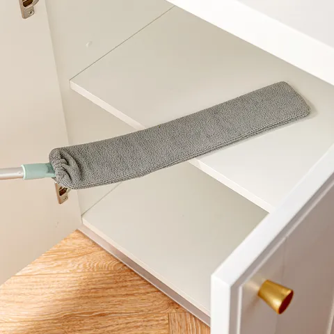 Plumero Extensible de Mango Largo para Limpieza de Huecos de Fondo de Cama Microfibra PP EVA Herramienta de Limpieza Doméstica