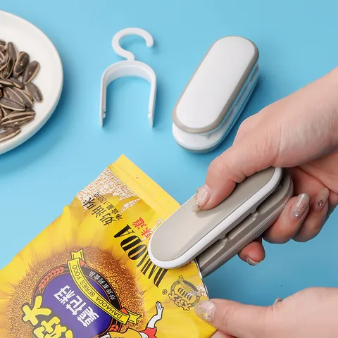 Portable Mini Bag Sealer Handheld Heat Seal Machine Plastic Food Storage Sealing Device Household Snack Saver Tool