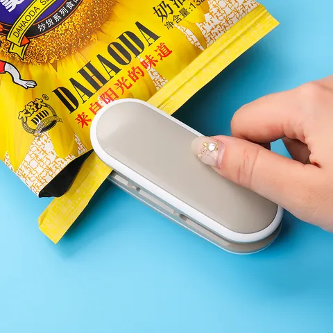 Portable Mini Bag Sealer Handheld Heat Seal Machine Plastic Food Storage Sealing Device Household Snack Saver Tool