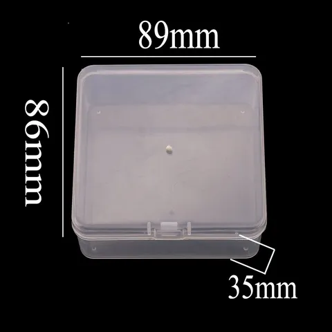 Boîte de Rangement en Plastique Transparent Multi-Grilles Organisateur Clair pour Bijoux Accessoires DIY Papeterie Quincaillerie PVC Avec Couvercle