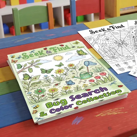 Kinder Insekten Suchen Und Finden Malbuch A4 Papier Zeichenposter Pädagogisch Handbemalt Bugs Kollektion Zeichenheft