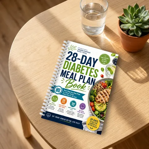Healthy Diabetes Meal Plan Book Nutrition Tracking Spiral Bound Notebook Daily Food Diary Organizer for Diet Management