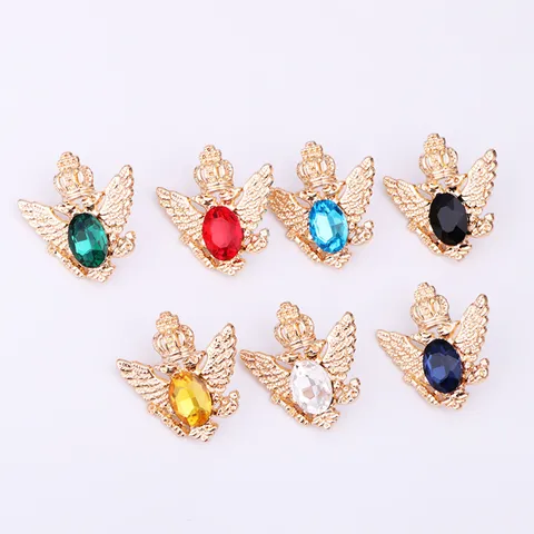 Vintage Doppeladler Brosche Für Herren Legierung Strass Krone Wappen Abzeichen Anzug Anstecknadel Persönlichkeit Schmuck Geschenk
