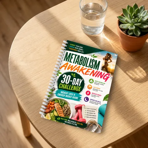 Quaderno a Spirale Sfida di 30 Giorni Risveglio del Metabolismo Pianificatore di Obiettivi Salute Vitalità Diario di Fitness