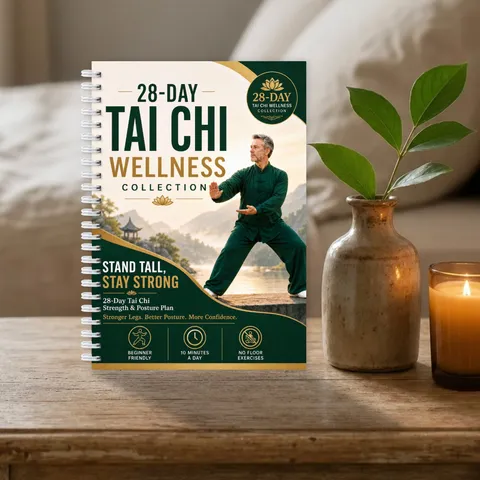 Collezione Tai Chi Wellness Manuale Diario del Piano di 28 Giorni Quaderno a Spirale per Principianti Guida all'Esercizio Quotidiano