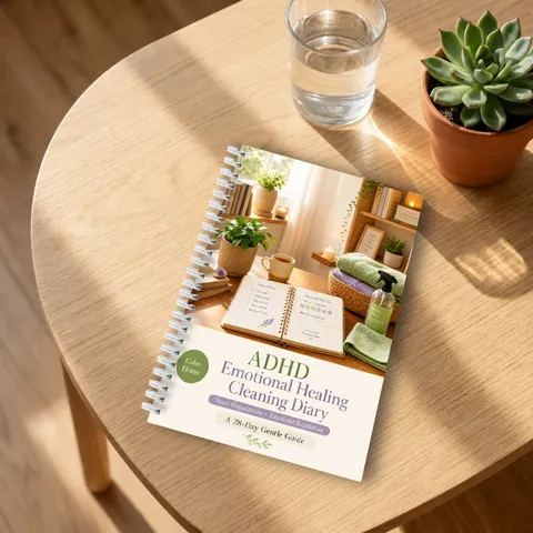 Diario di Guarigione Emotiva ADHD Quaderno a Spirale Guida Gentile di 28 Giorni Organizzazione dello Spazio Regolazione Emotiva Planner Scuola Ufficio